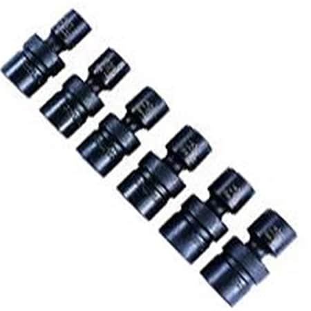 Keen 6 Pc 3/8in. Dr Metric Swivel Impact Socket Set - Chrome Moly Steel - 13mm to 19mm KE3469499